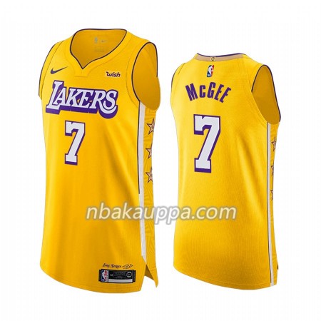 Los Angeles Lakers JaVale McGee 7 Nike 2019-2020 City Edition Pelipaidat Swingman - Miesten